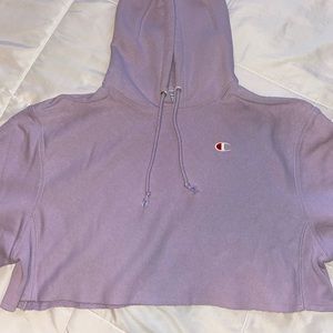 Champion Purple crop sweatshirt